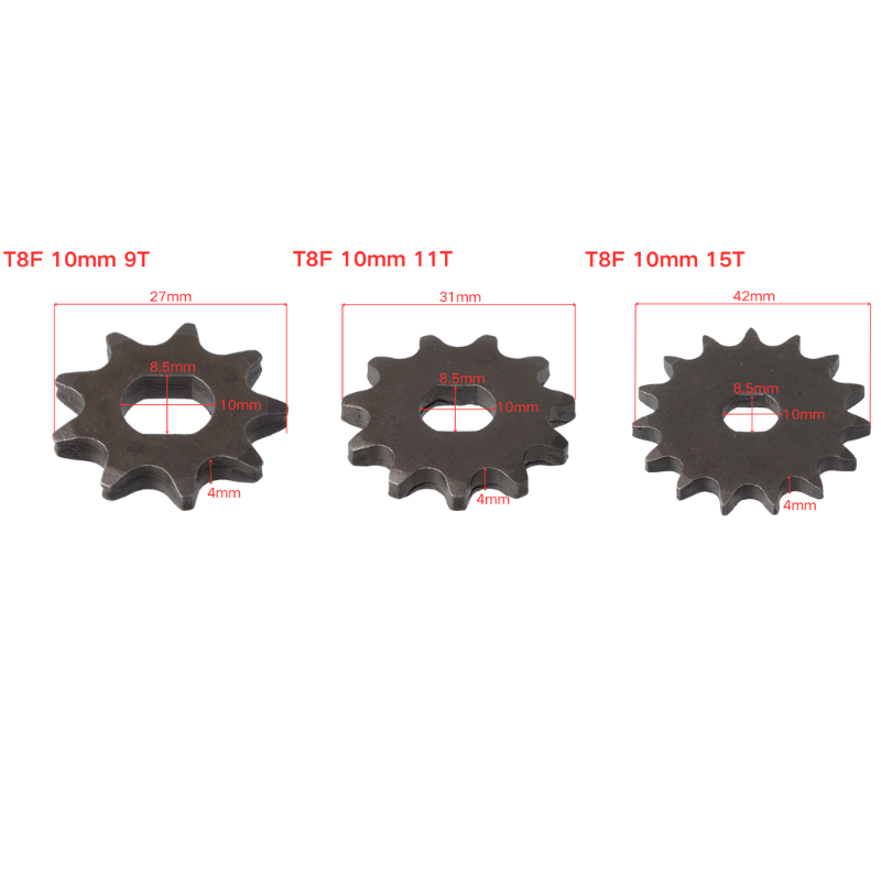 Звездочка 9T 11T 15T T8F 10 мм – обзор и цена Chain Sprocket Set